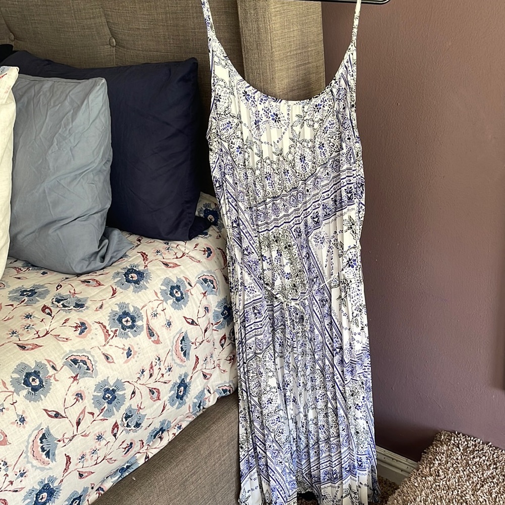 H&M pleated dress